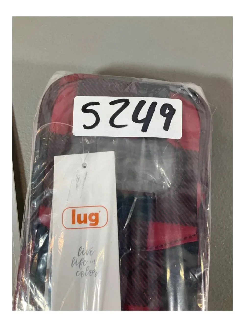 Lug Buffalo Check Red Insulated Wine Tote Duo with Carrying Handles - Stylish & - Picture 8 of 8